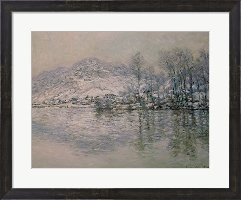 Framed Seine at Port Villez in Winter, 1885 Print