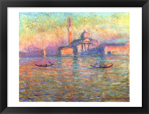 Framed San Giorgio Maggiore, Venice, 1908 Print