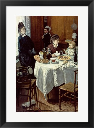 Framed Breakfast, 1868 Print