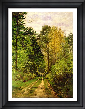 Framed Wooded Path, 1865 Print