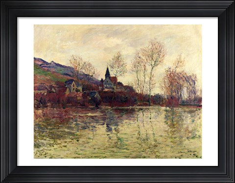 Framed Floods at Giverny, 1886 Print
