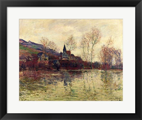 Framed Floods at Giverny, 1886 Print