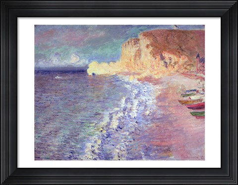 Framed Morning at Etretat, 1883 Print