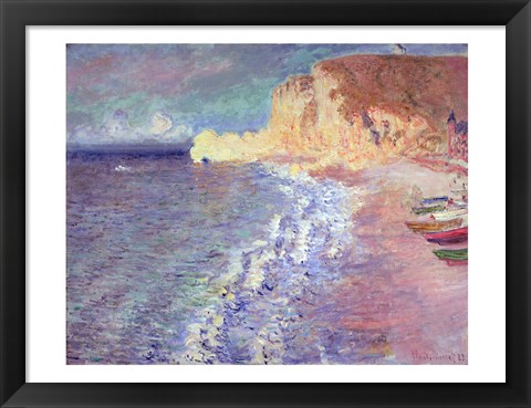 Framed Morning at Etretat, 1883 Print