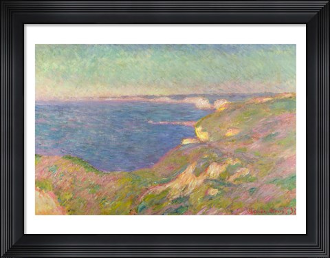 Framed Cliffs Near Dieppe, 1897 Print