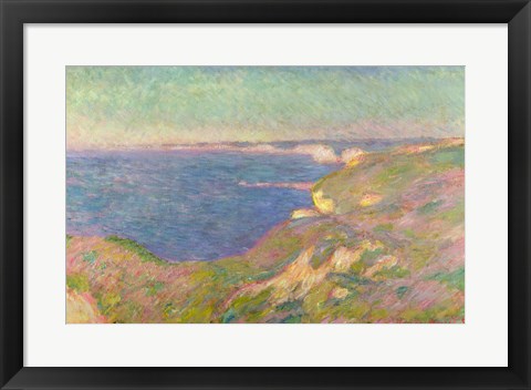 Framed Cliffs Near Dieppe, 1897 Print