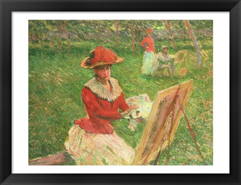 Framed Blanche Hoschede (1864-1947) Painting, 1892 Print