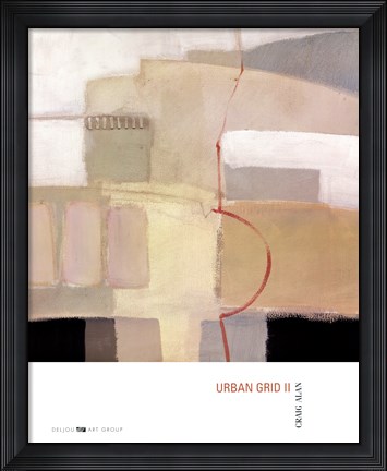Framed Urban Grid II Print