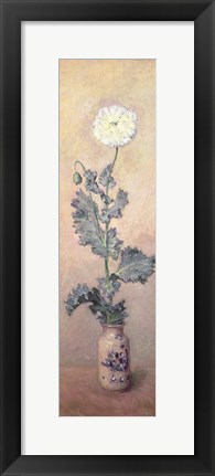 Framed White Poppy, 1883 Print