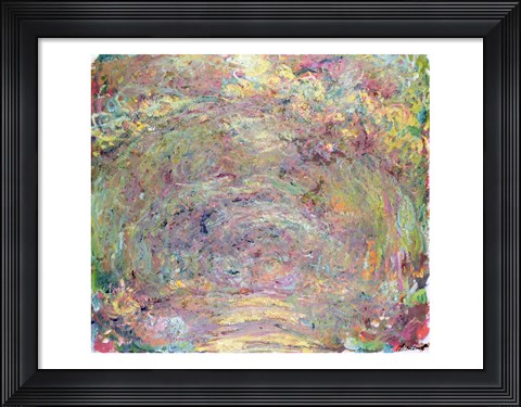 Framed Shaded Path, c.1920 Print