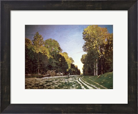 Framed Route de Chailly, Fontainebleau, 1864 Print