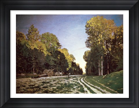 Framed Route de Chailly, Fontainebleau, 1864 Print