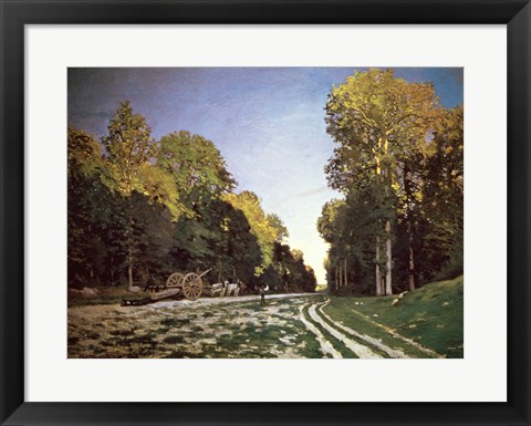 Framed Route de Chailly, Fontainebleau, 1864 Print