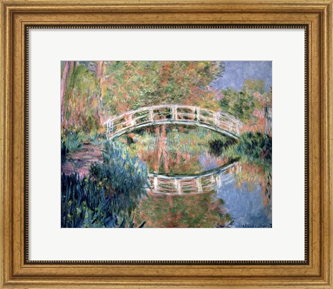 Framed Japanese Bridge, Giverny, 1892 Print