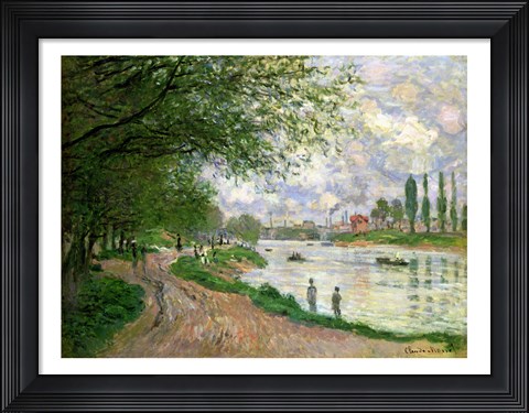 Framed Island of La Grande Jatte Print