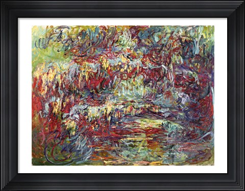 Framed Japanese Bridge at Giverny, 1918-24 Print