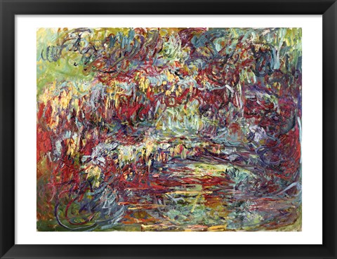 Framed Japanese Bridge at Giverny, 1918-24 Print