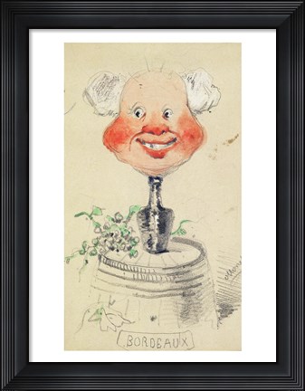 Framed Wine from Bordeaux, 1857 Print