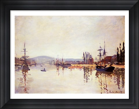 Framed Seine Below Rouen Print