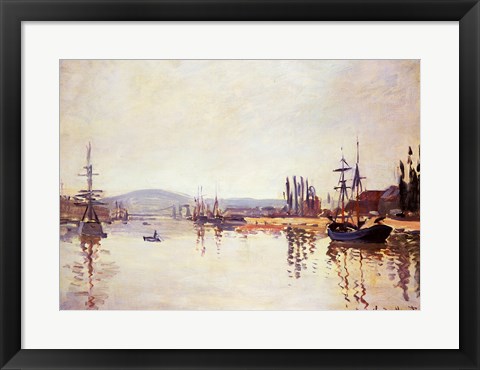 Framed Seine Below Rouen Print