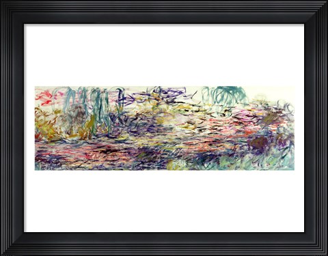 Framed Waterlilies, 1917-19 Print