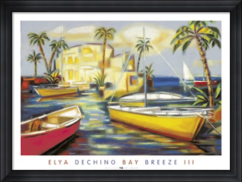 Framed Bay Breeze III Print