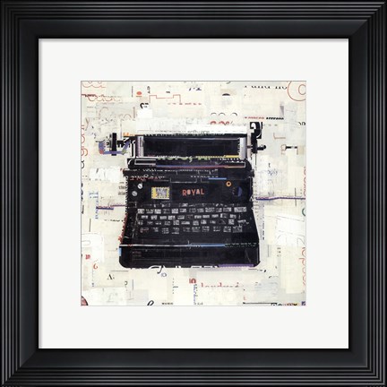 Framed Vintage Collage VI Print