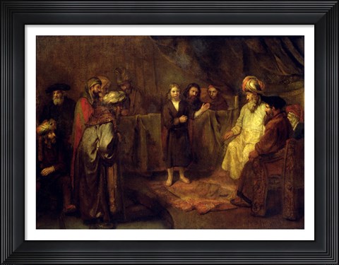 Framed Twelve Year Old Jesus in front of the Scribes Print