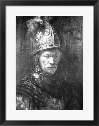 Framed Portrait of a Man with a Golden Helmet, 1648 Print