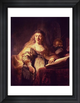 Framed Saskia as Minerva Print