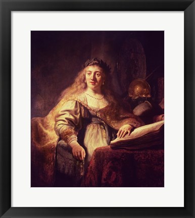 Framed Saskia as Minerva Print
