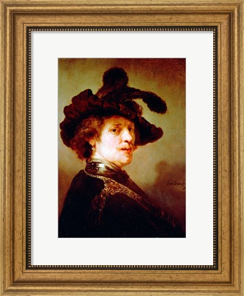 Framed Self Portrait in Fancy Dress, 1635 Print