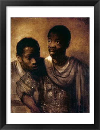 Framed Two Negroes, 1661 Print