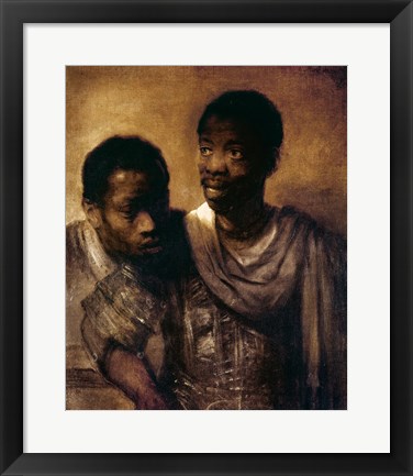 Framed Two Negroes, 1661 Print