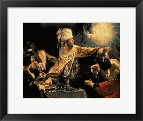 Framed Belshazzar&#39;s Feast c.1636 Print