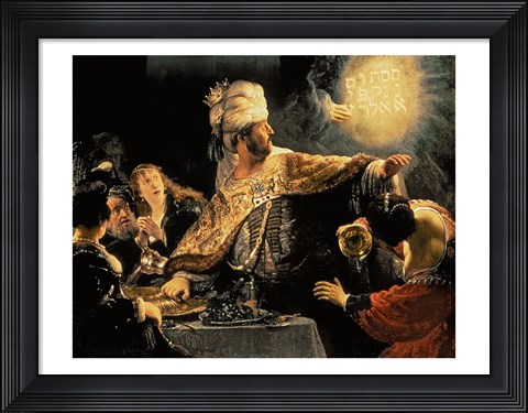 Framed Belshazzar&#39;s Feast c.1636 Print
