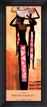 Framed African Elegance I Print