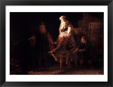 Framed Departure of the Shemanite Wife Print