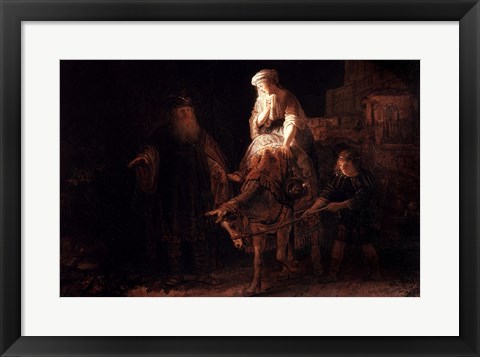 Framed Departure of the Shemanite Wife Print