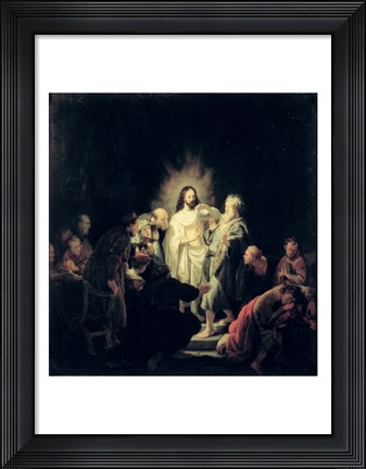 Framed Incredulity of St. Thomas Print