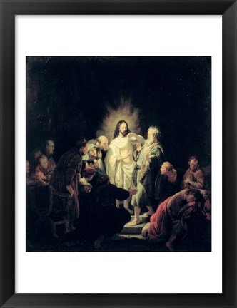 Framed Incredulity of St. Thomas Print