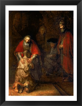 Framed Return of the Prodigal Son, c.1668 Print