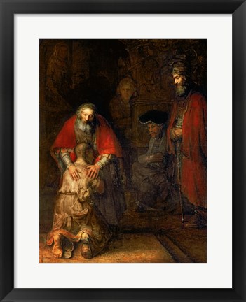 Framed Return of the Prodigal Son, c.1668 Print