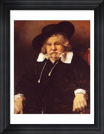 Framed Portrait of an old man, 1667 Print