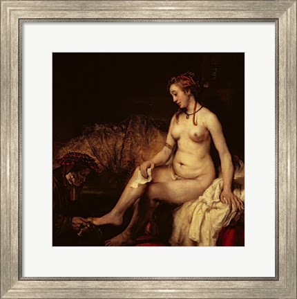 Framed Bathsheba Bathing, 1654 Print