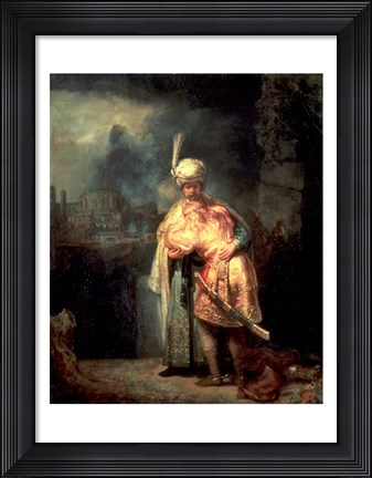 Framed David and Jonathan, 1642 Print