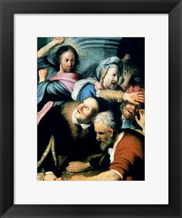 Framed Christ Driving the Moneychangers from the Temple, 1626 Print