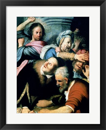 Framed Christ Driving the Moneychangers from the Temple, 1626 Print