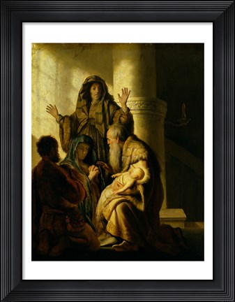 Framed Simeon and Hannah in the Temple, c.1627 Print