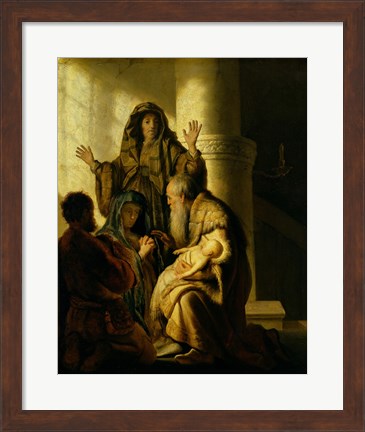Framed Simeon and Hannah in the Temple, c.1627 Print